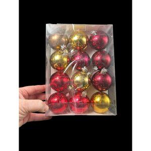 Martha Stewart Woodland Holiday Christmas Ornaments Set 12 Shatterproof 2006